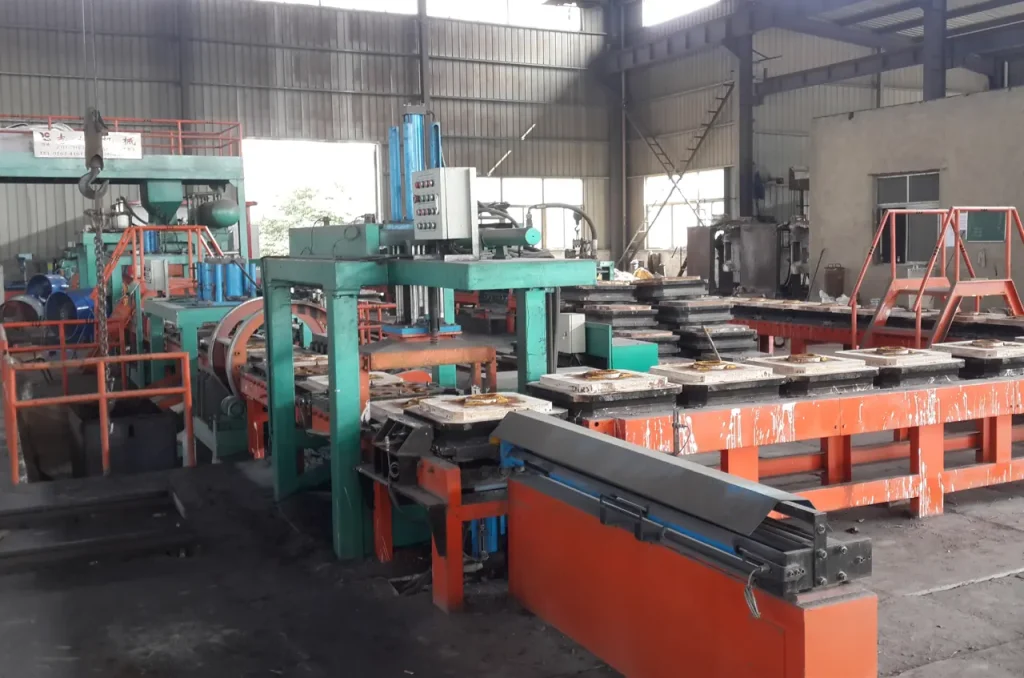 Grinding ball casting production line