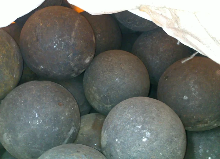 Forged steel grinding balls for mineral processing
