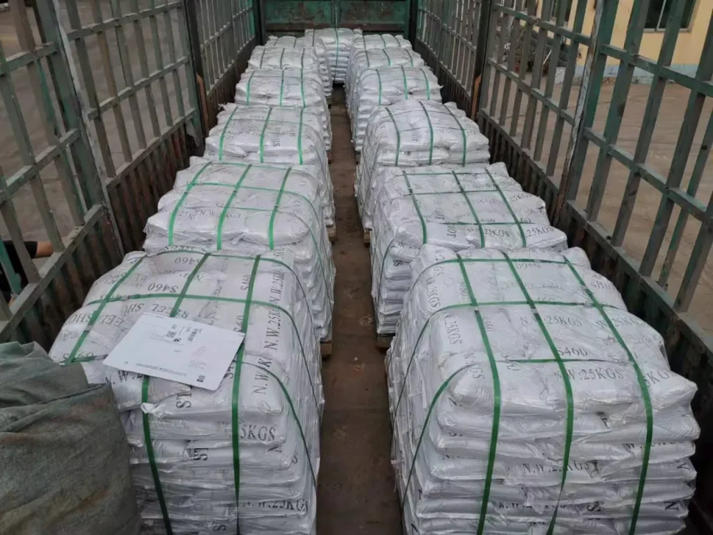 Packaging for steel shot